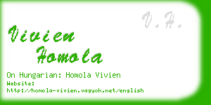 vivien homola business card